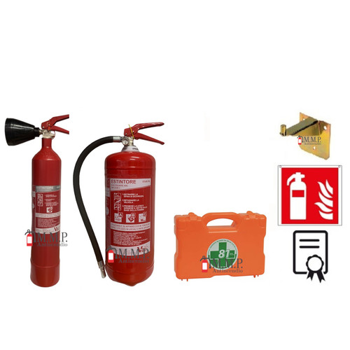 Kit estintore cassetta pronto - cassetta,